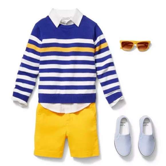 Janie and Jack Other - 🔵🟡  Janie and Jack Royal Blue & Yellow Striped  Sweater!